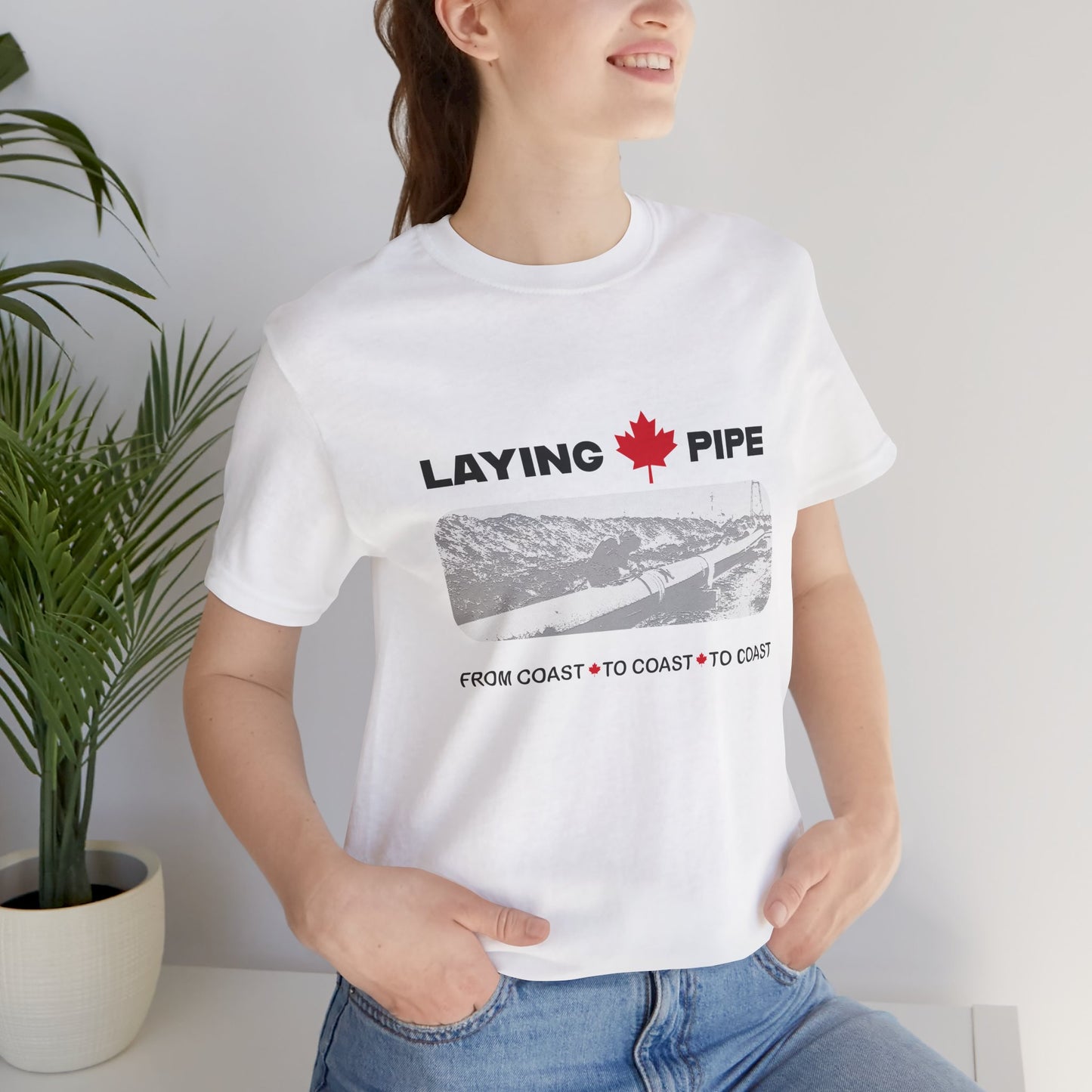 Laying Pipe - Unisex Jersey Short Sleeve Tee