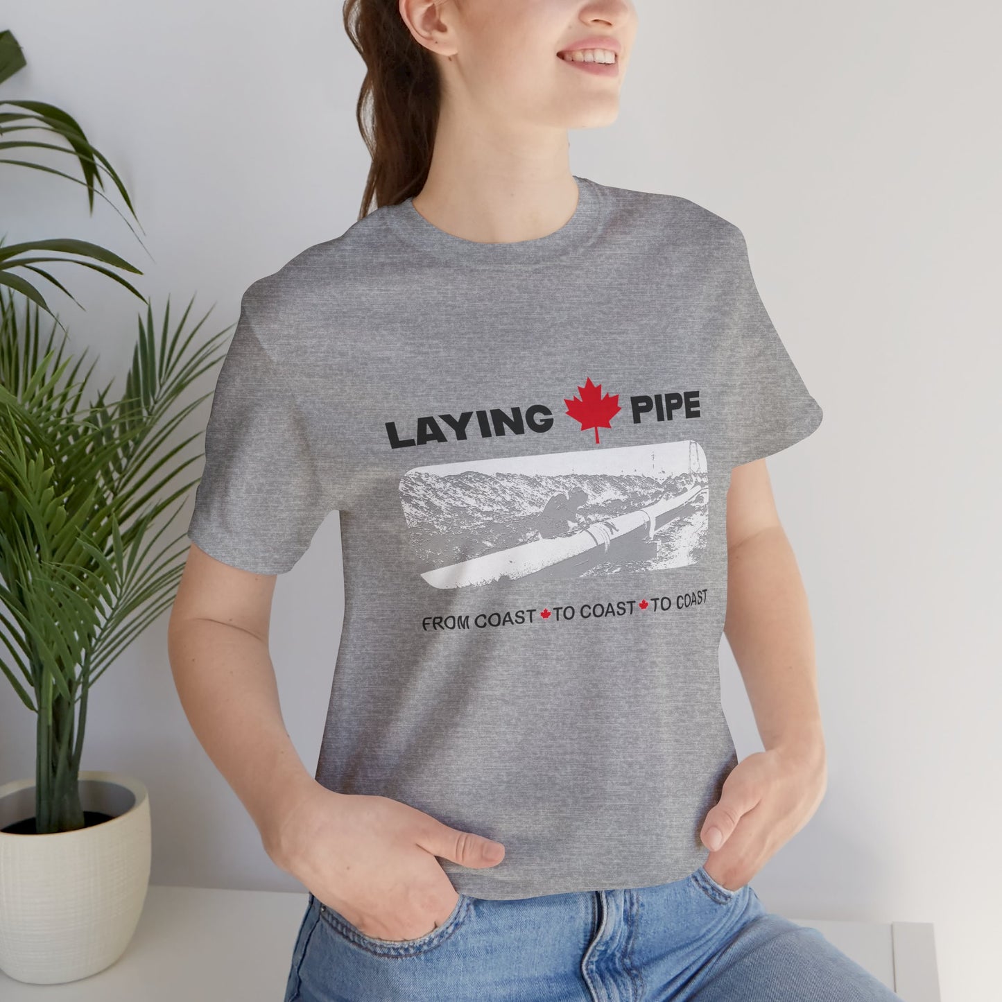 Laying Pipe - Unisex Jersey Short Sleeve Tee