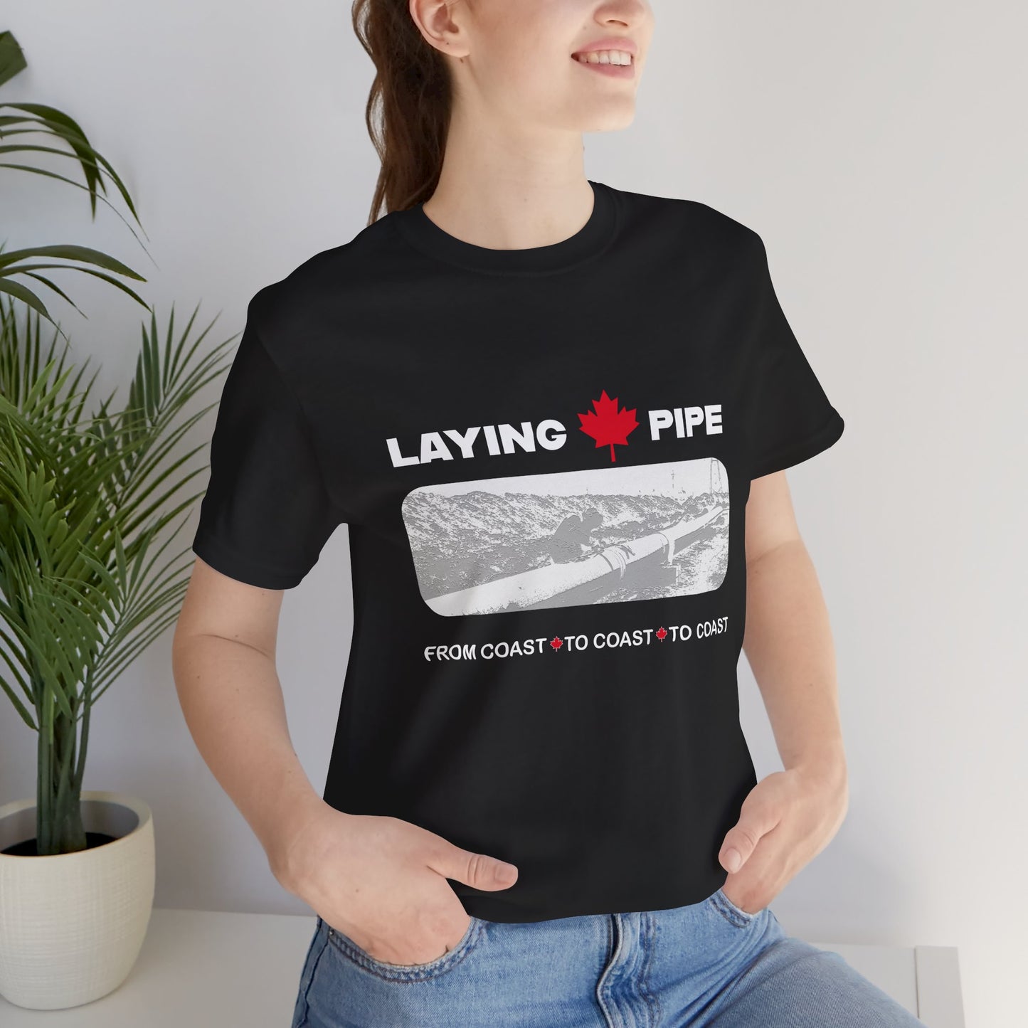 Laying Pipe - Unisex Jersey Short Sleeve Tee