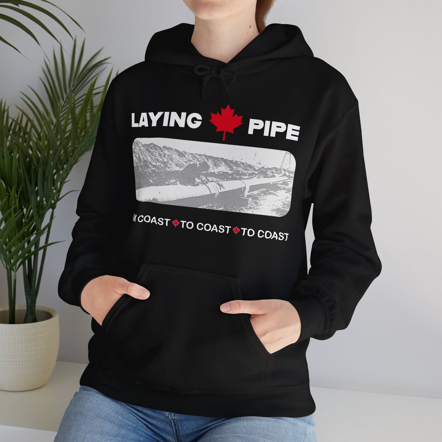 Laying Pipe - Unisex Heavy Blend™ Hooded Sweatshirt