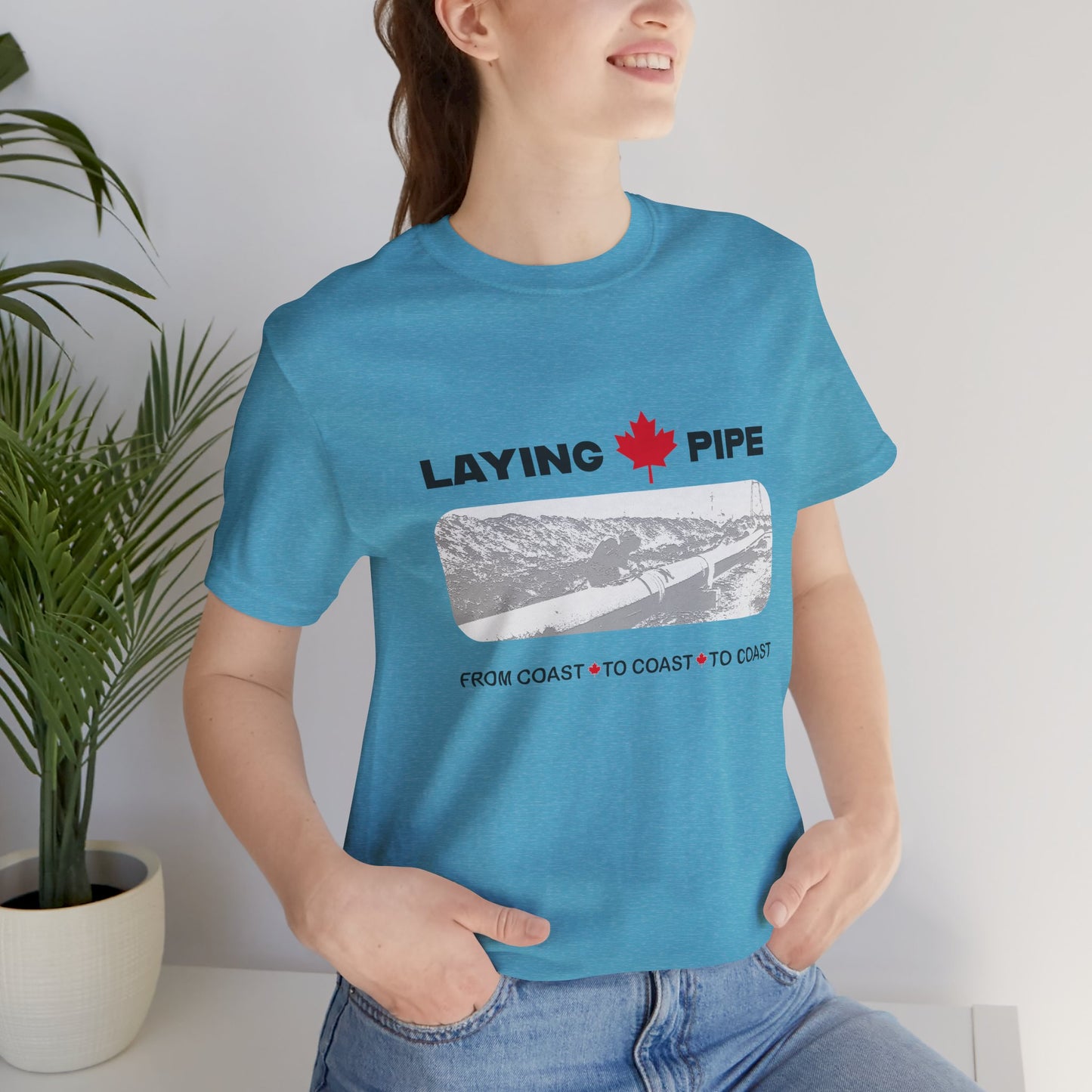 Laying Pipe - Unisex Jersey Short Sleeve Tee