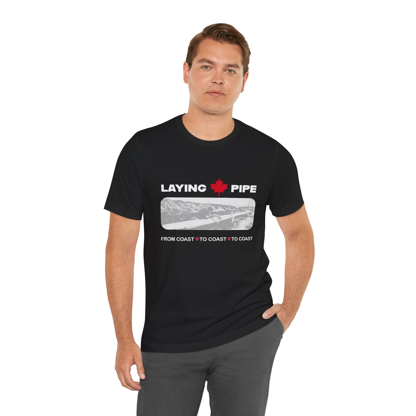 Laying Pipe - Unisex Jersey Short Sleeve Tee