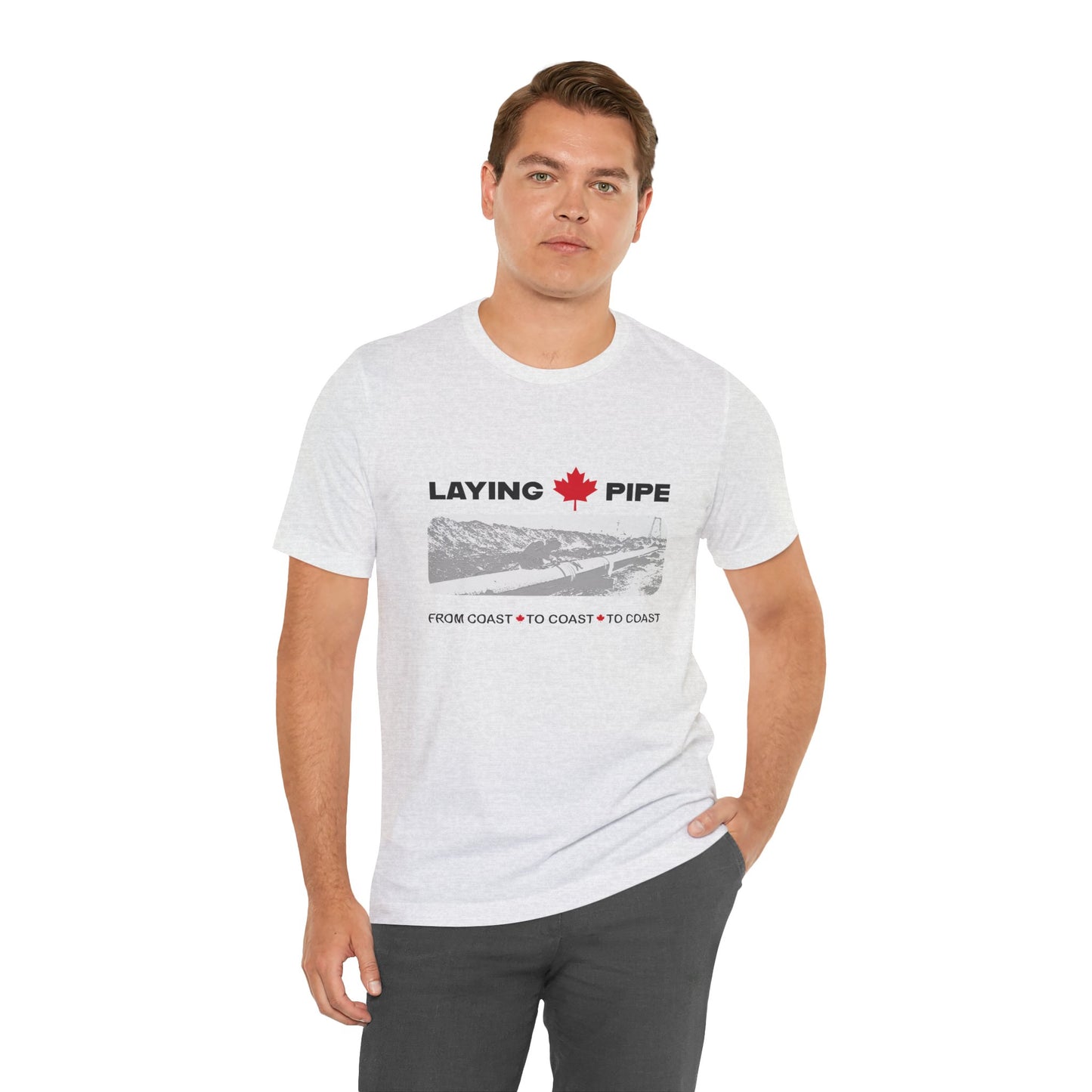 Laying Pipe - Unisex Jersey Short Sleeve Tee