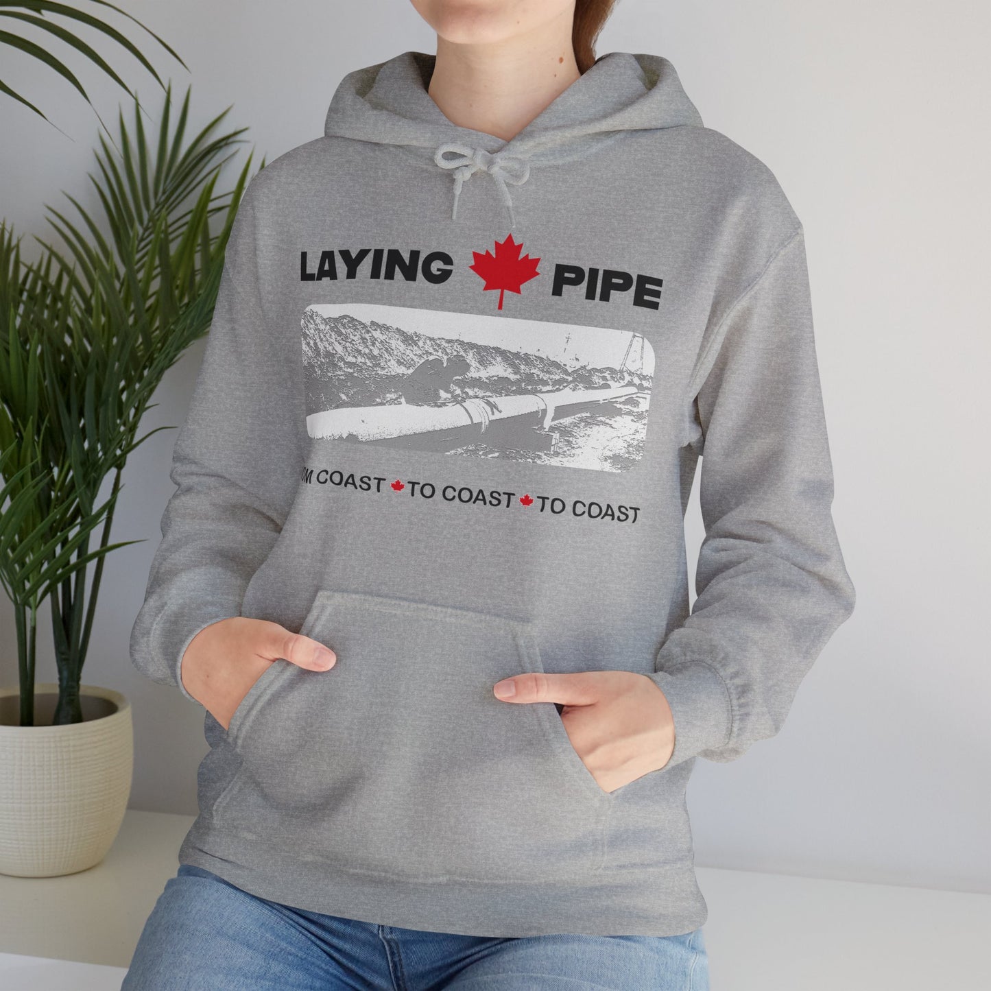 Laying Pipe - Unisex Heavy Blend™ Hooded Sweatshirt