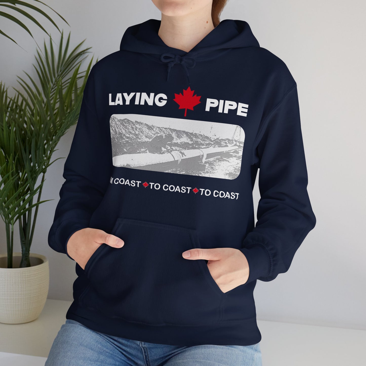 Laying Pipe - Unisex Heavy Blend™ Hooded Sweatshirt