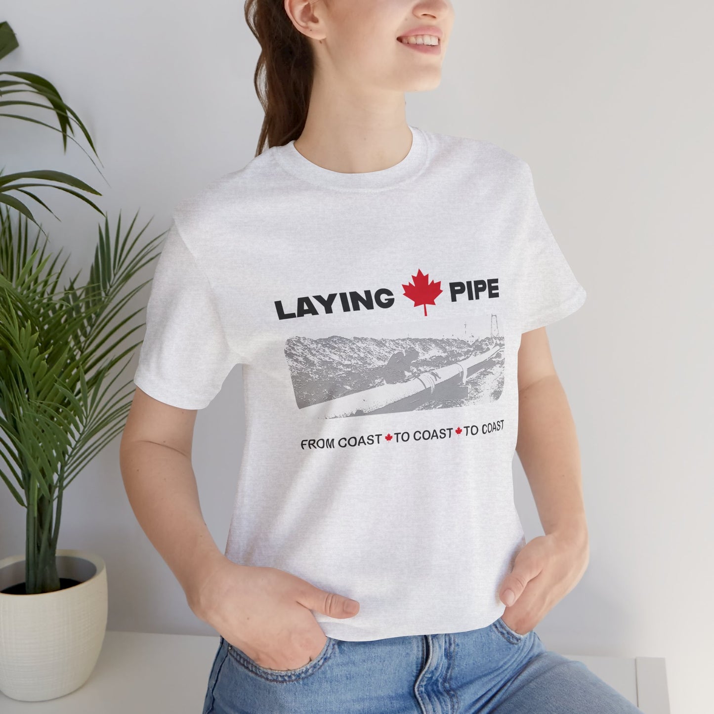 Laying Pipe - Unisex Jersey Short Sleeve Tee