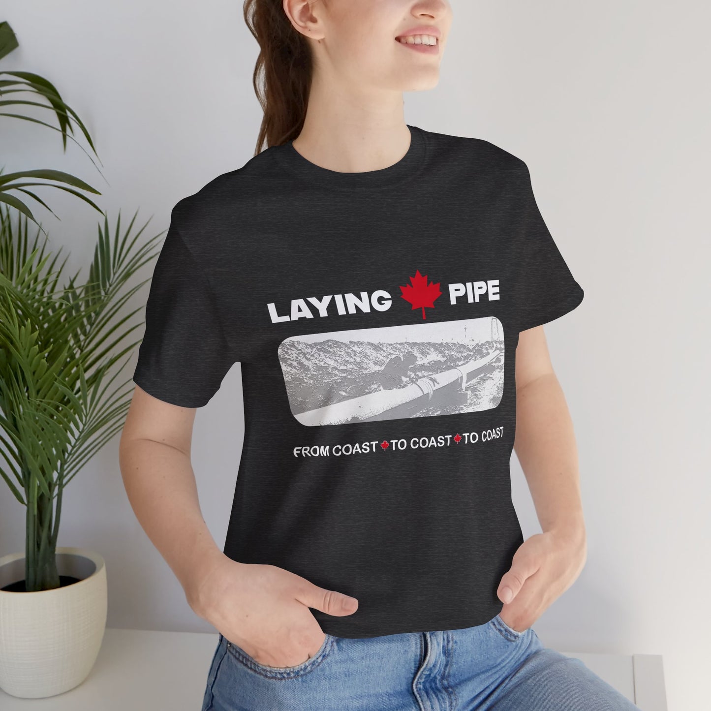 Laying Pipe - Unisex Jersey Short Sleeve Tee