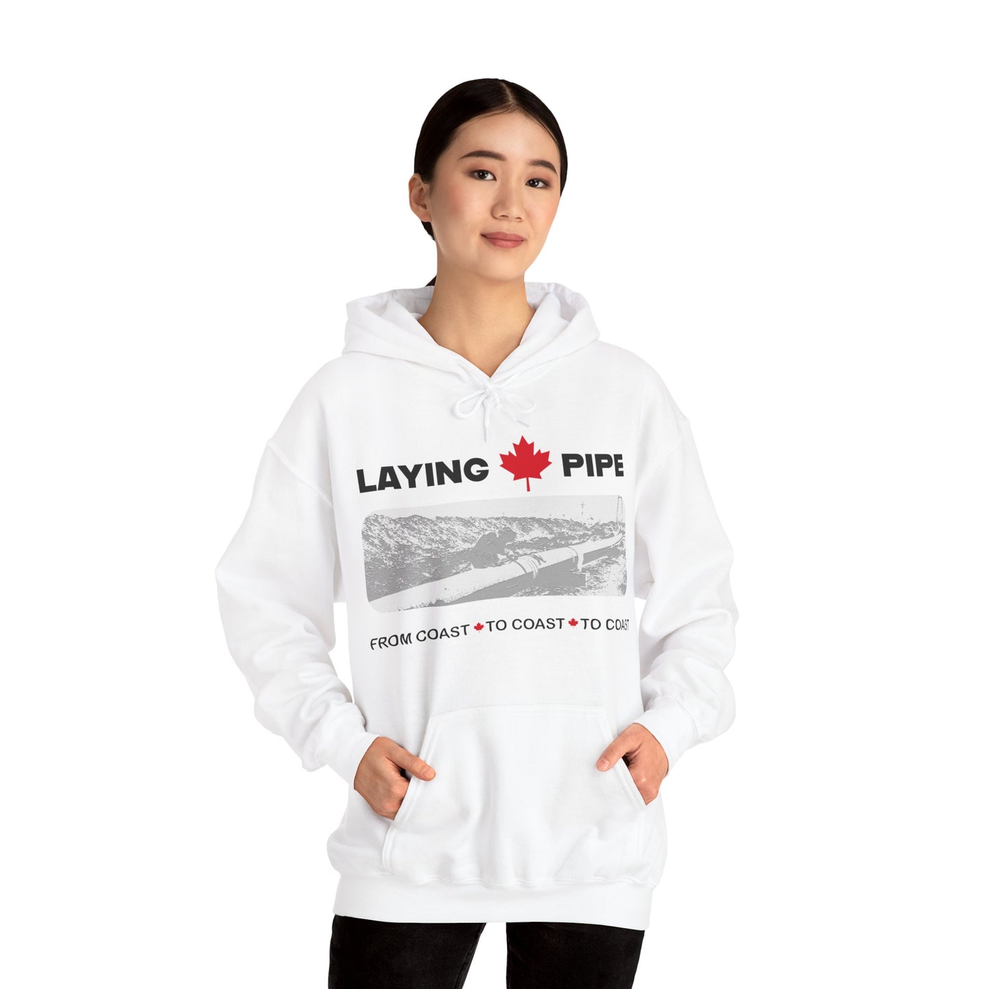 Laying Pipe - Unisex Heavy Blend™ Hooded Sweatshirt